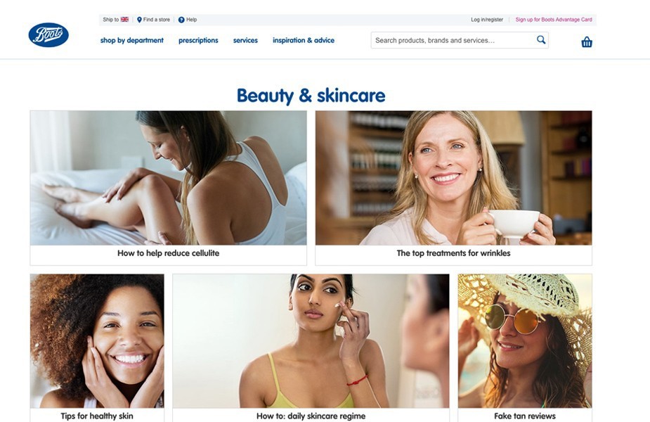 A brand agency review of a health & beauty retail pioneer Boots online  beauty and skin care