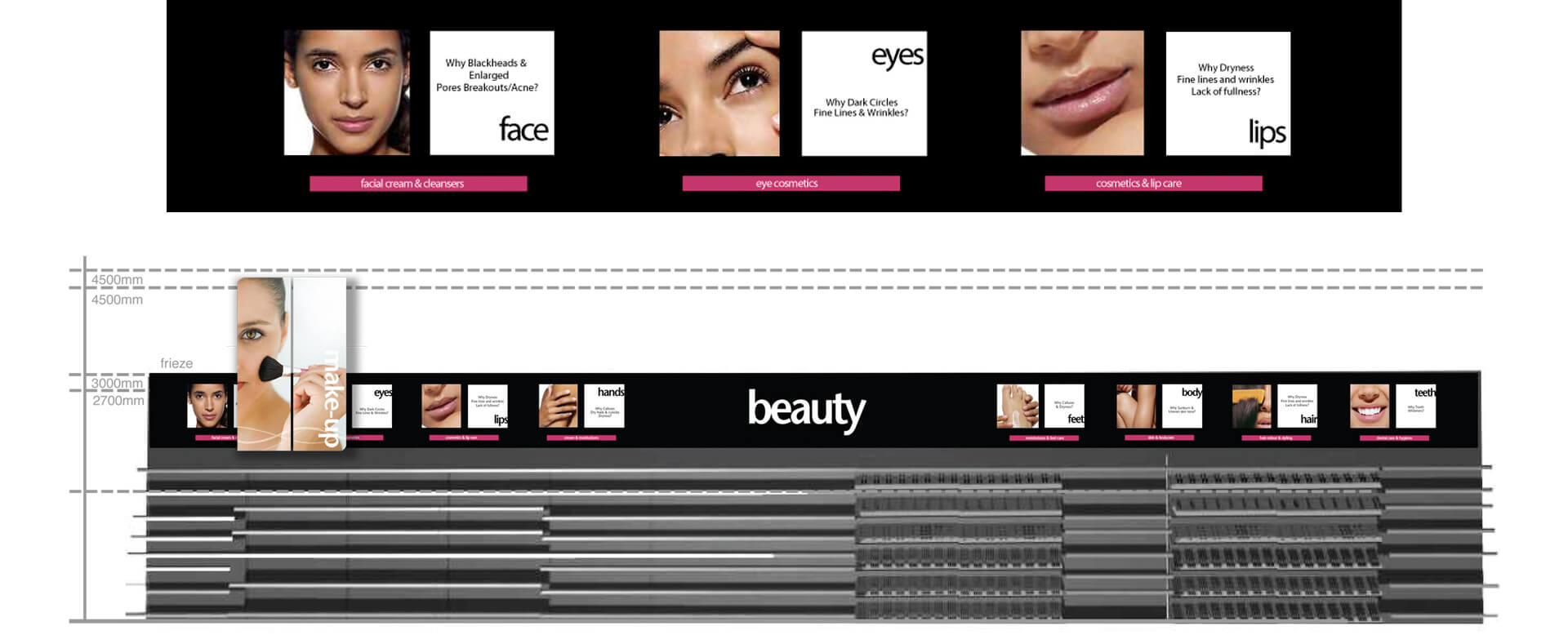 Asda health and beauty branding concept