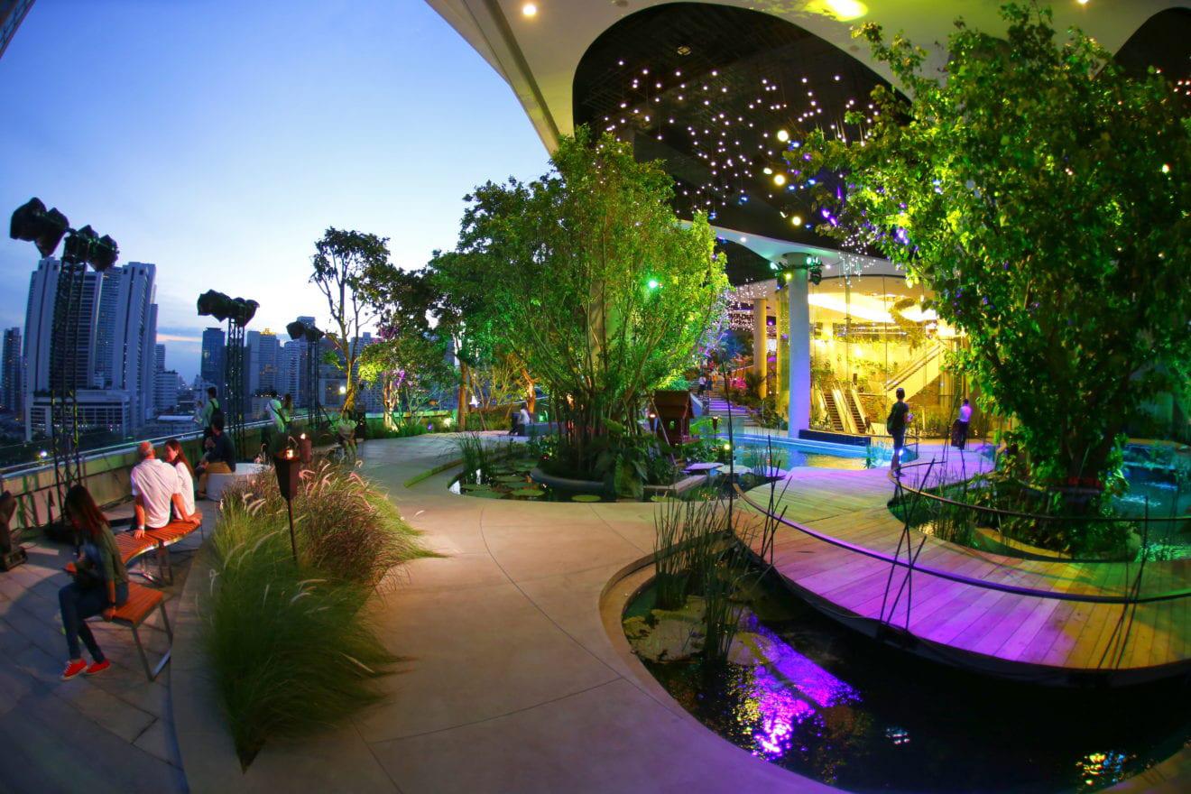 Open air restaurant & food court concepts for a shopping mall at EMQuartier, Bangkok