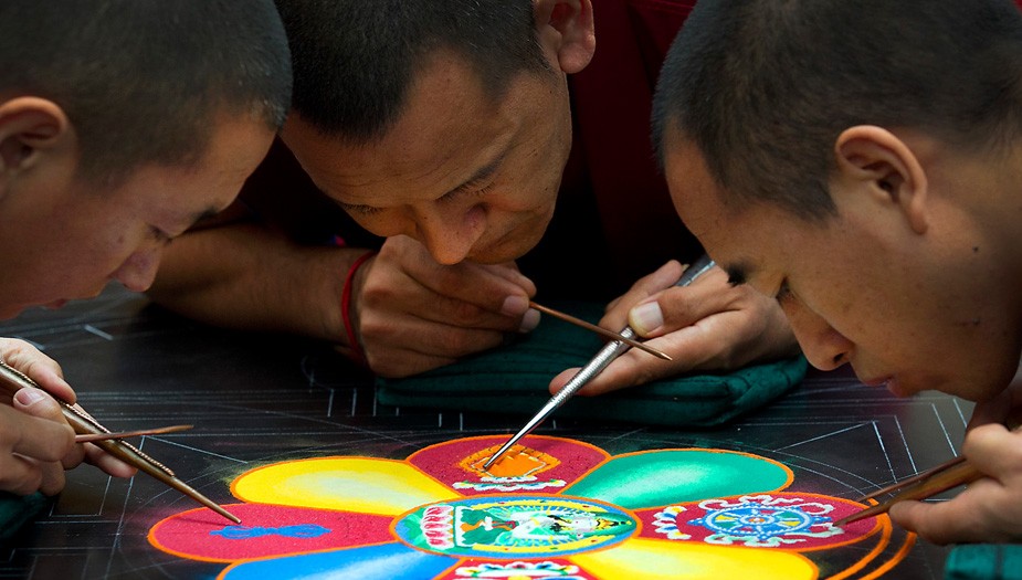 The impermanence of design and Sand Mandala's of Tibet