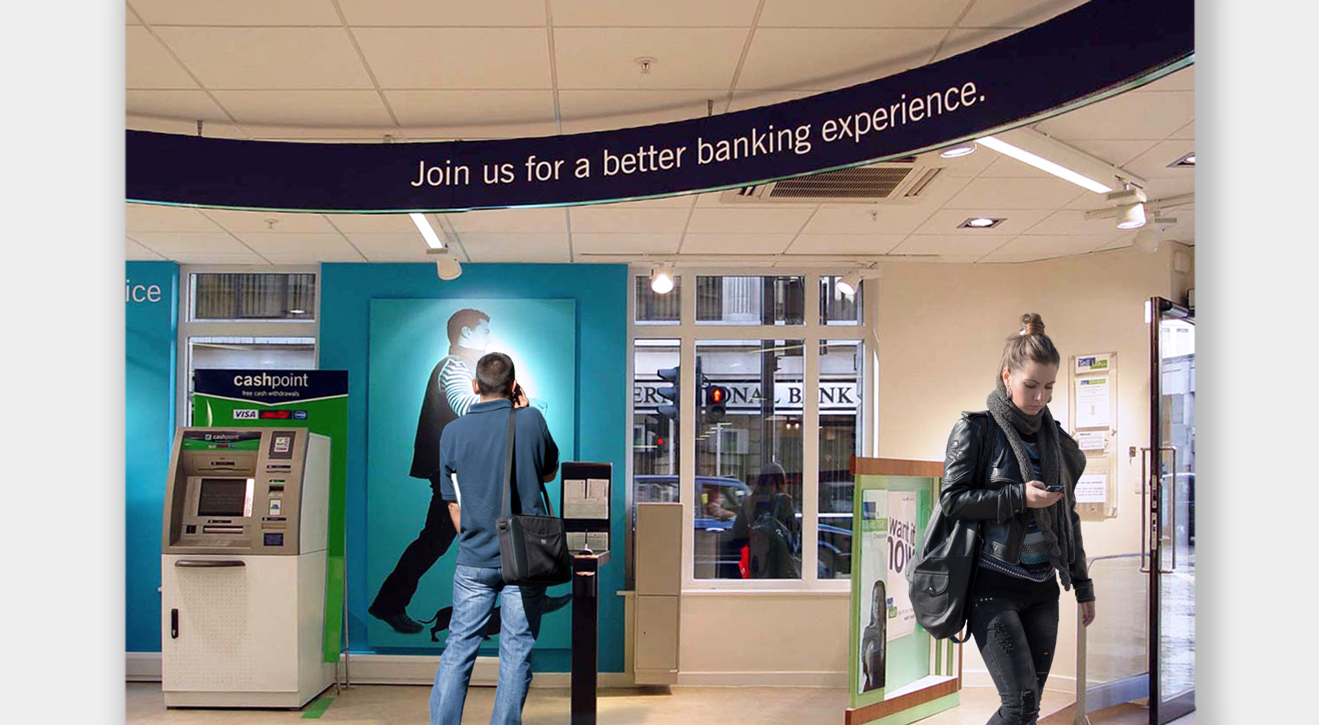 Lloyds Bank ATM self-service zone