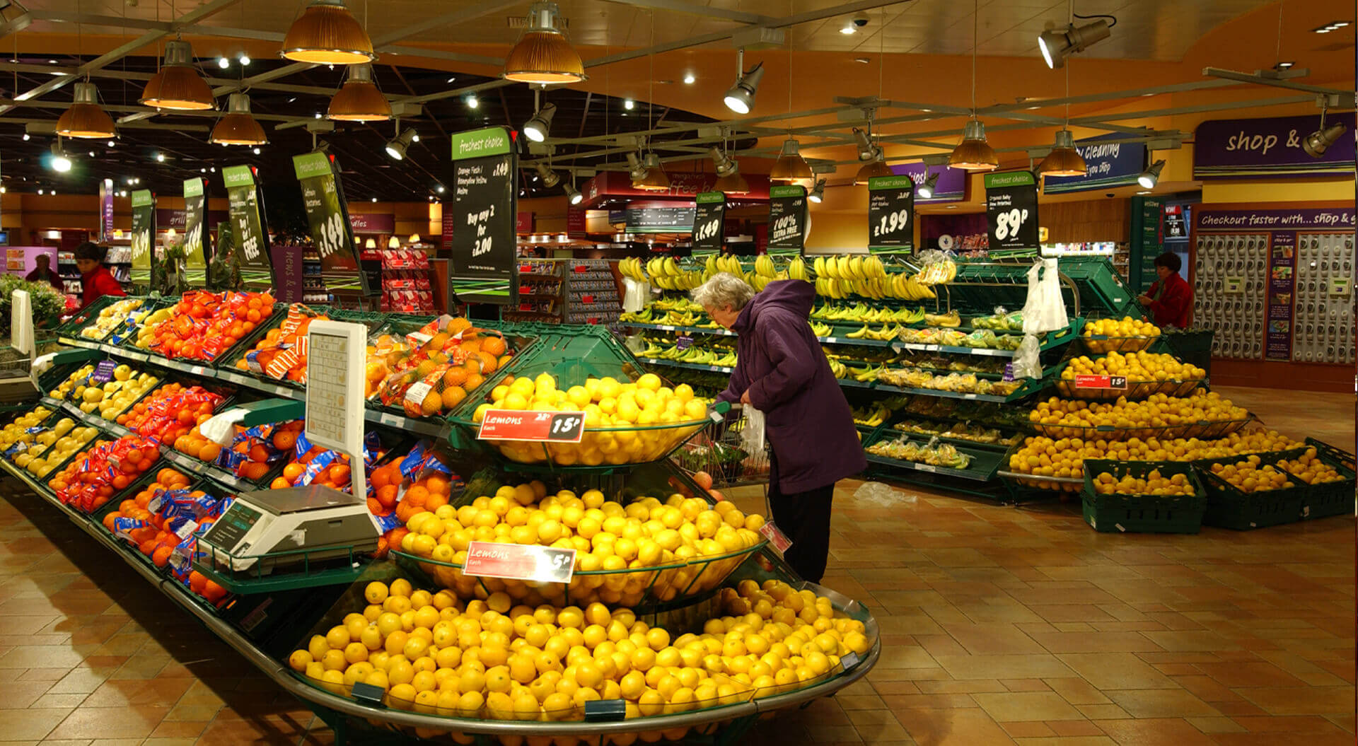 Safeway Mega Store Retail Hypermarket – Store Interior Design, Fresh produce department 