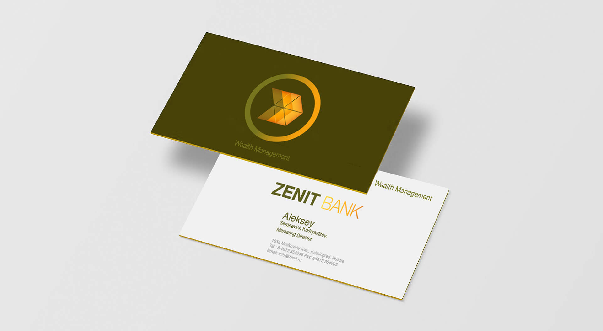 Zenit Wealth Management business card