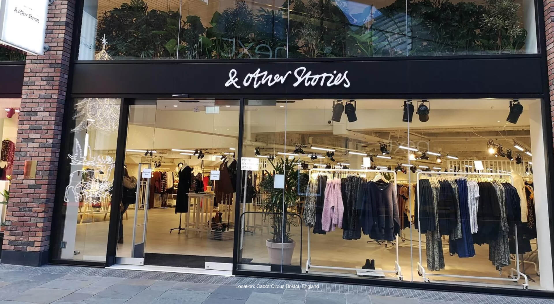 & Other Stories - Store Branding & Entrance, Cabot Circus Bristol, England