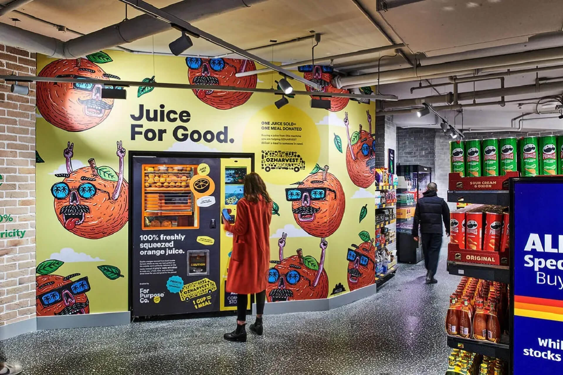 Aldi Corner Store Sydney Fresh Juice Department