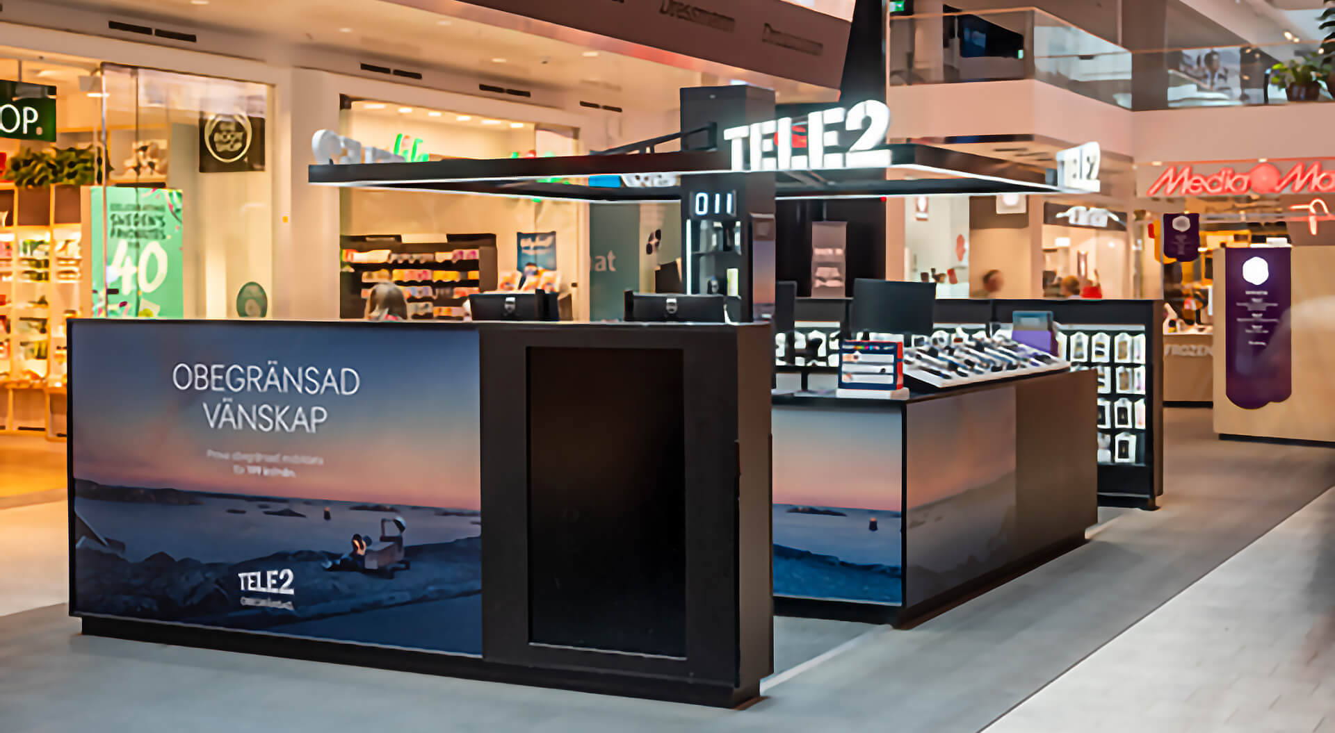 Tele2 Sweden Shopping Mall Kiosk
