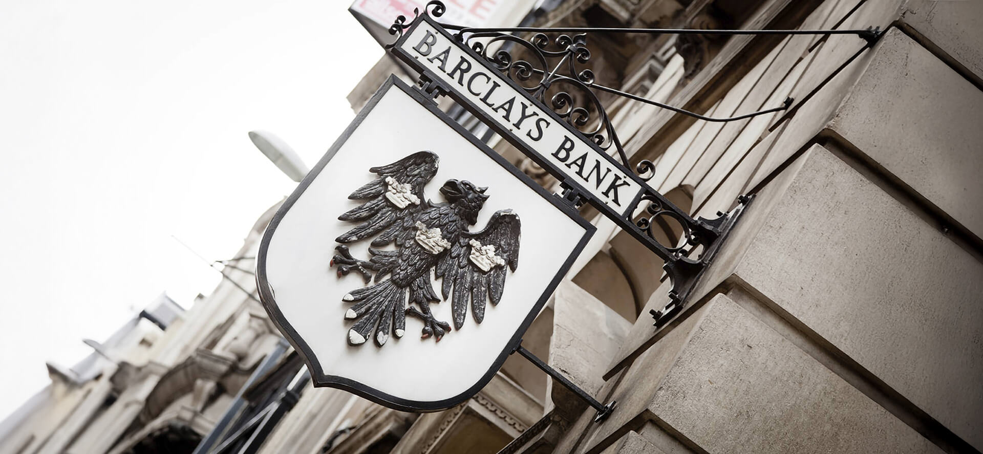 Barclays Bank branding in the City of London