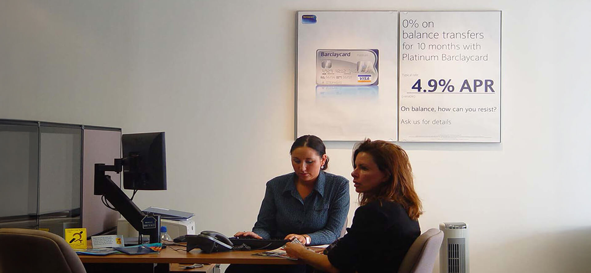 Barclays Bank customer service environment
