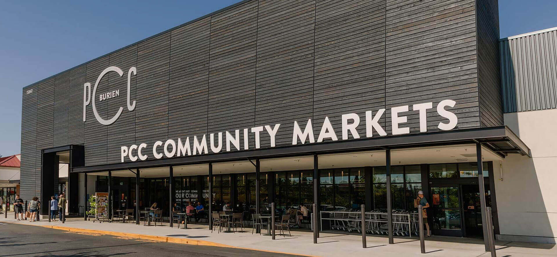 PCC Community Market store branding and design