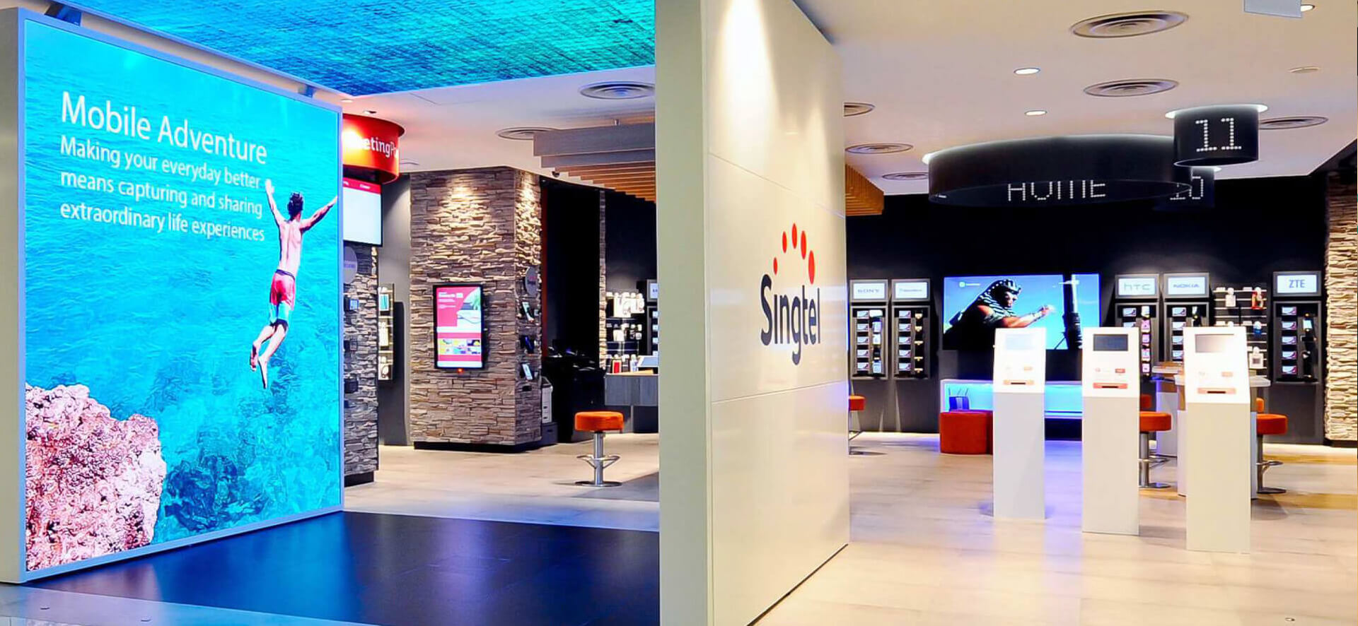Singtel Flagship Store Interior