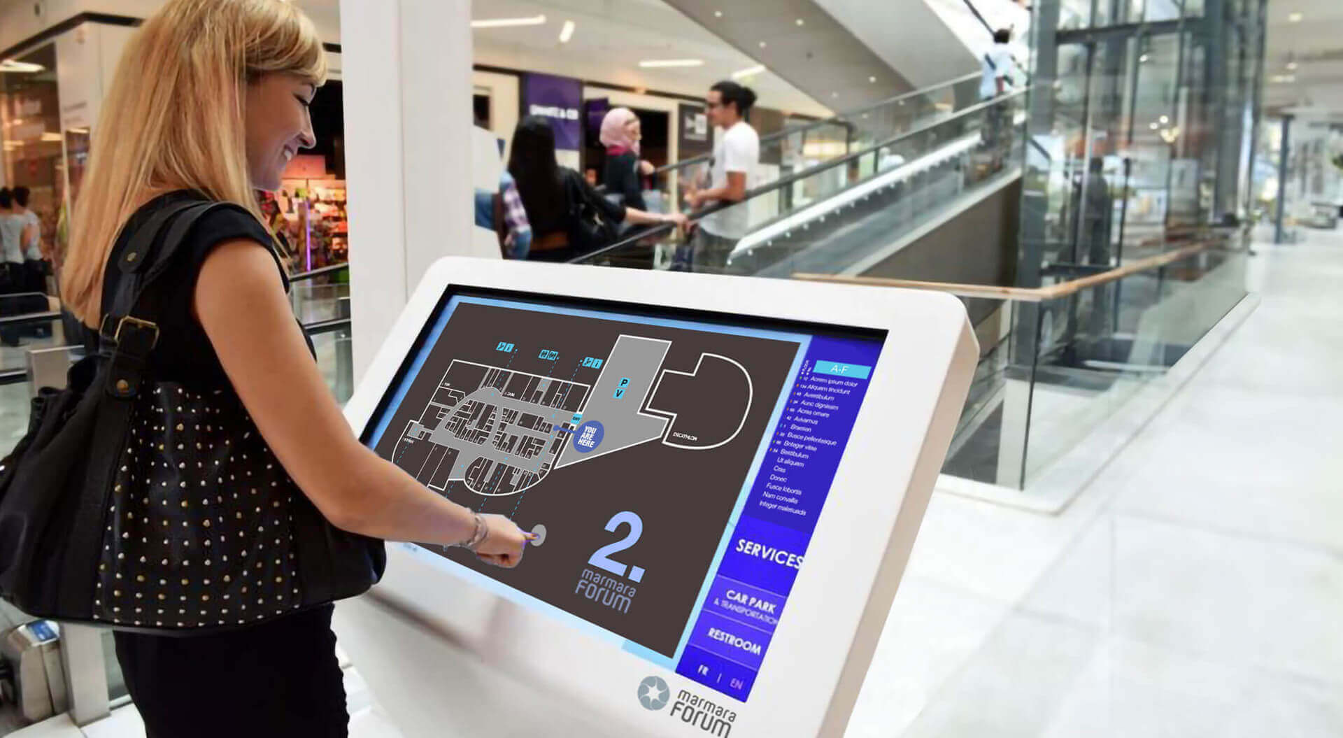 Shopping Mall digital navigation system