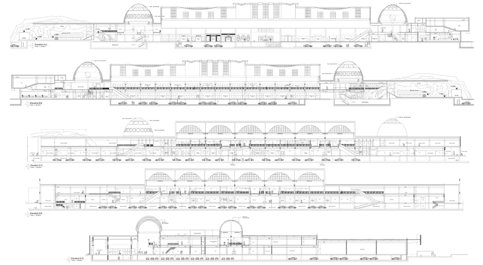 Shopping Mall AutoCad Drawings