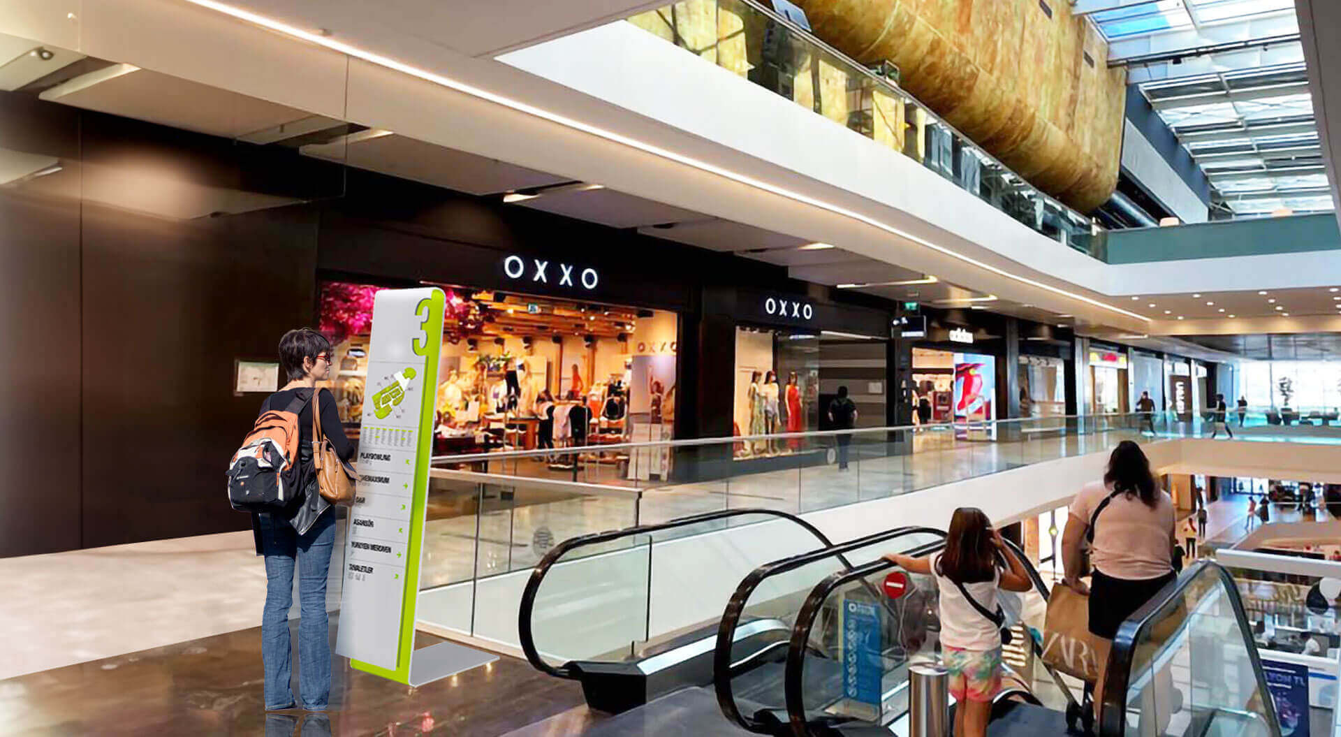 Marmara Forum shopping mall navigation system