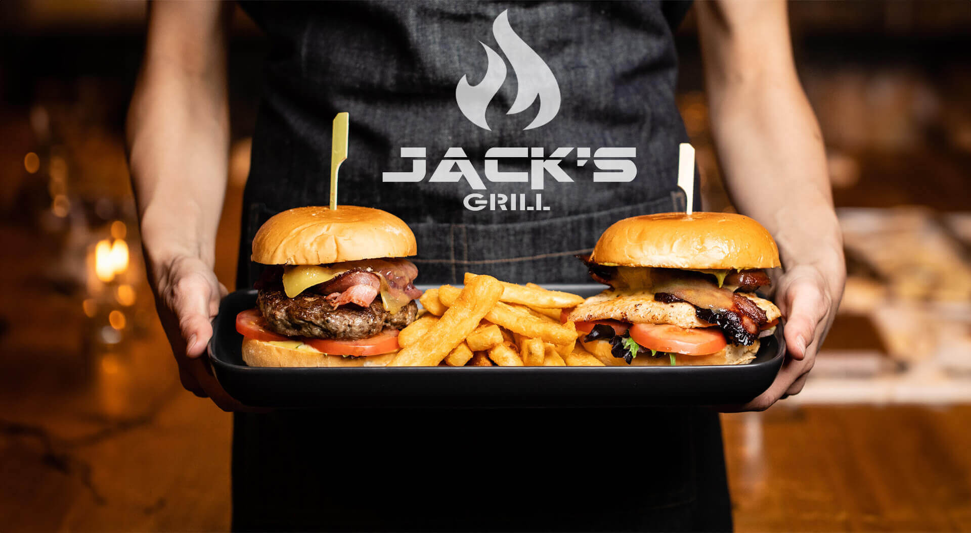 Jack's Grill shopping mall restaurant branding