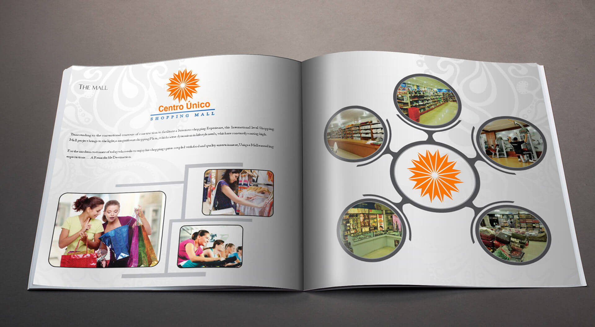 Centre Unique Mall Brand Identity Marketing Brochure