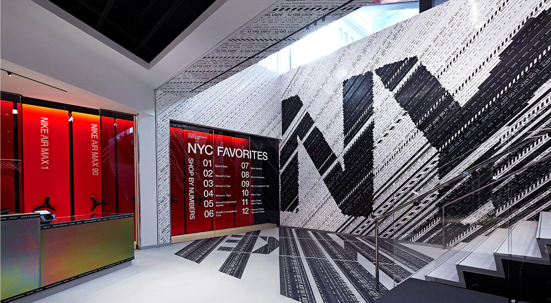 Nike house of innovation store branding NYC