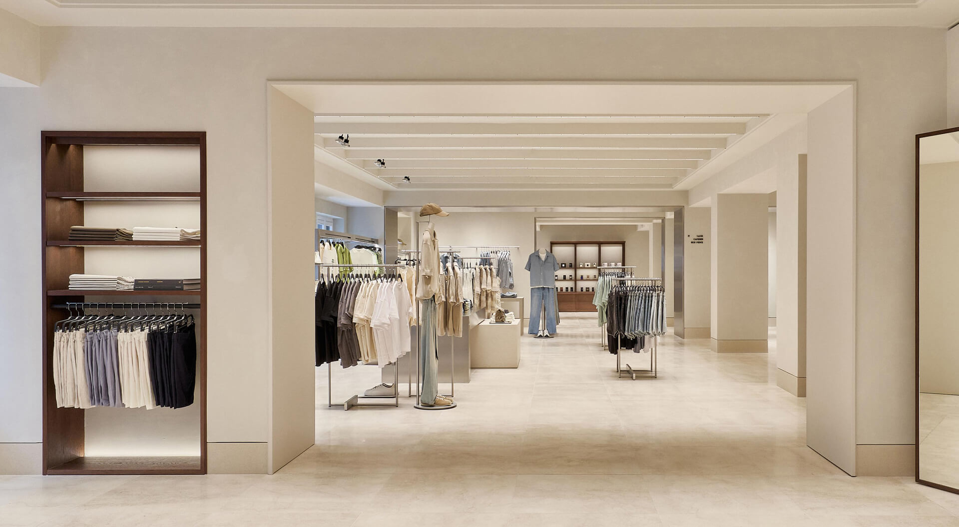 Zara Man Interior Store Design and Visual Merchandising System Design - Torino Italy