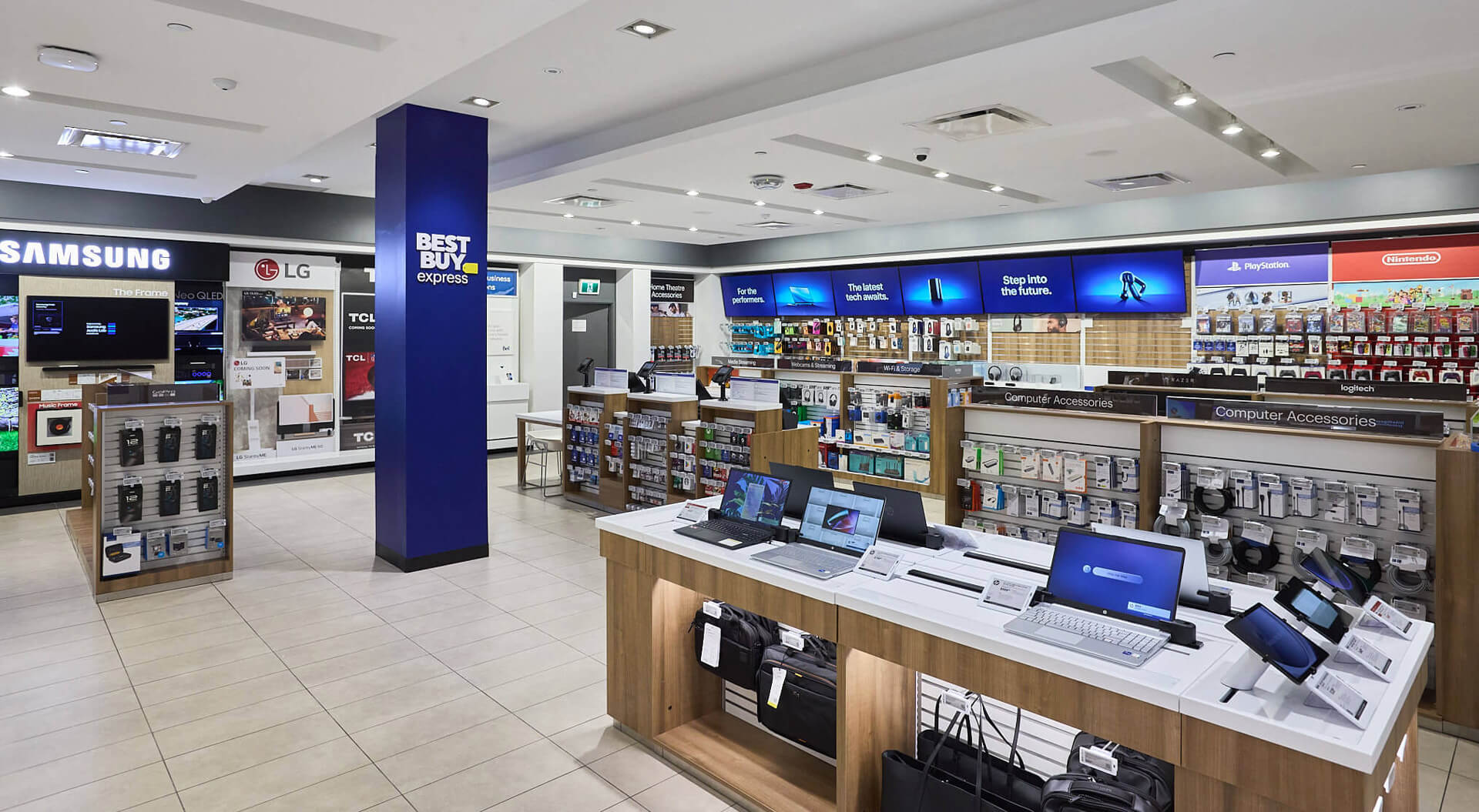 Best Buy Express Store Design Canada - Interior Merchandising System & Branding Concept