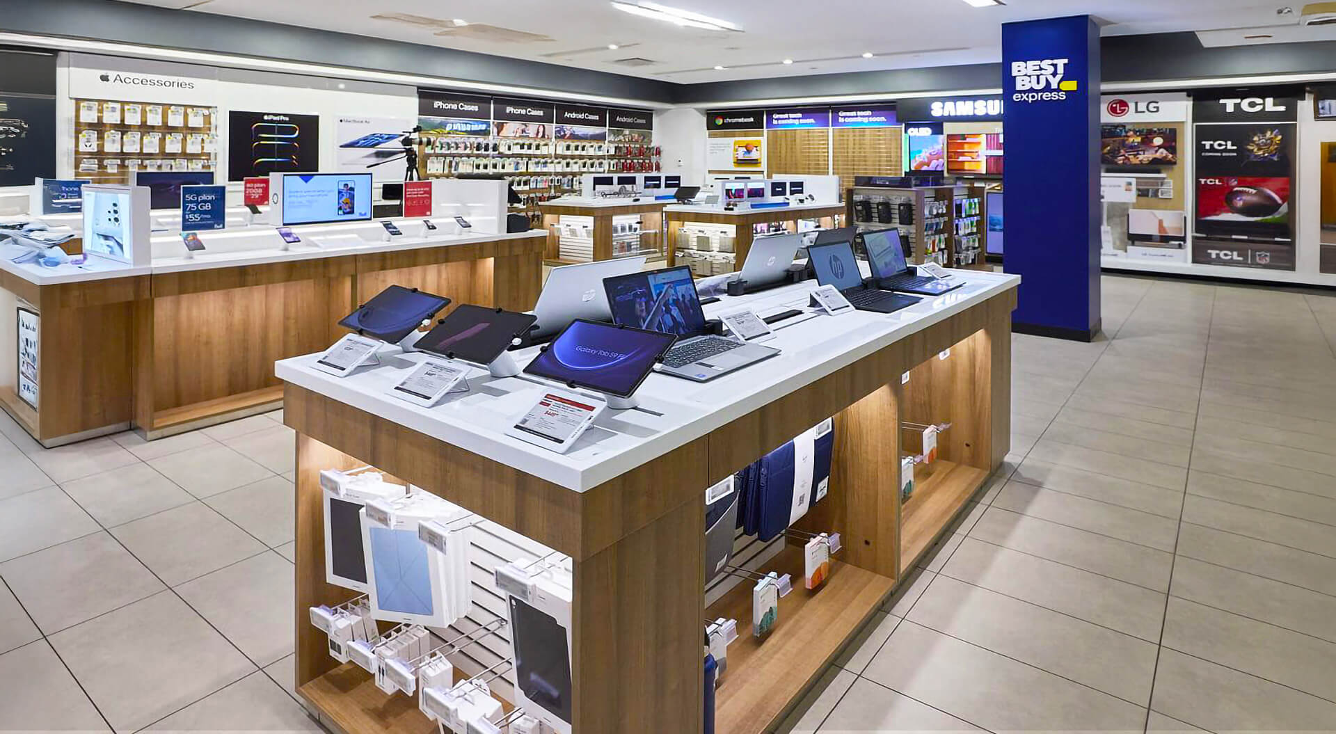 Best Buy Express Store Design Canada - Interior Merchandising System & Branding Concept