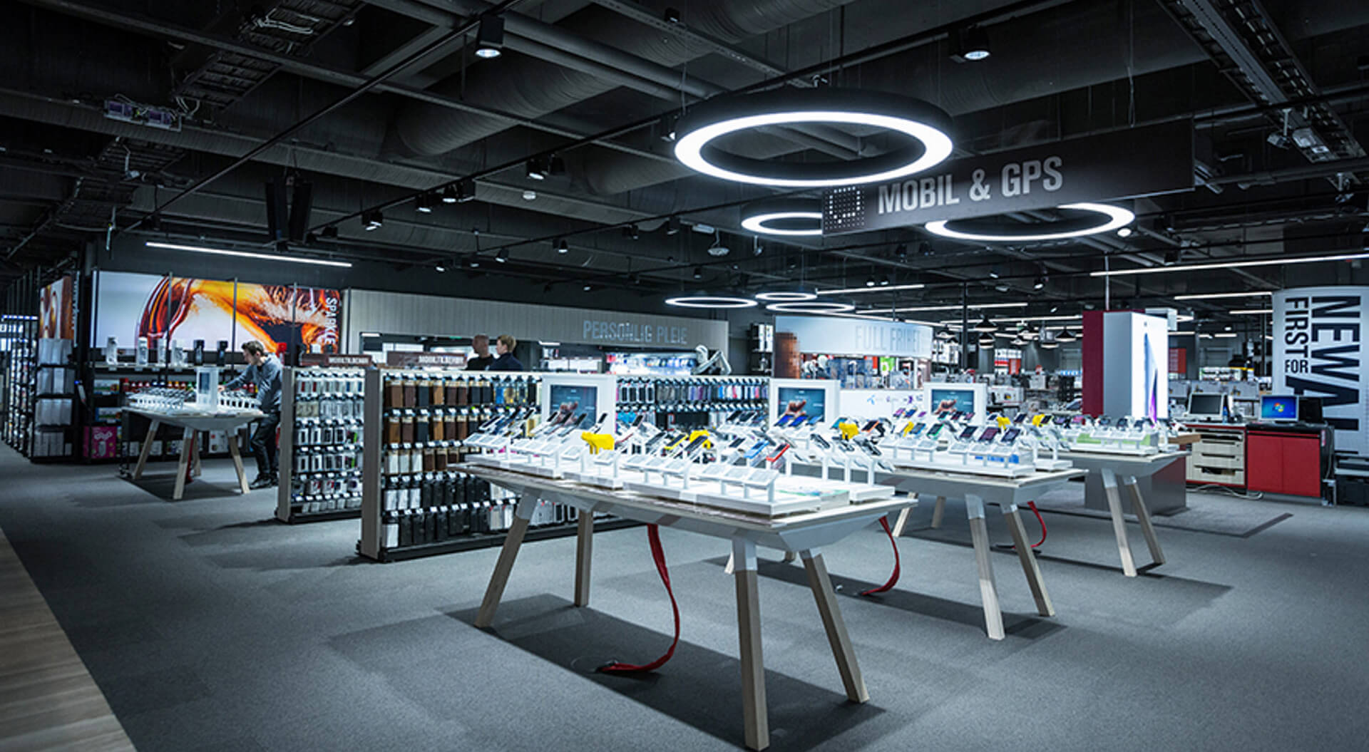 Elkjop Store Interior Design - Mobile Phone Department Branding and Merchandising Systems Concepts