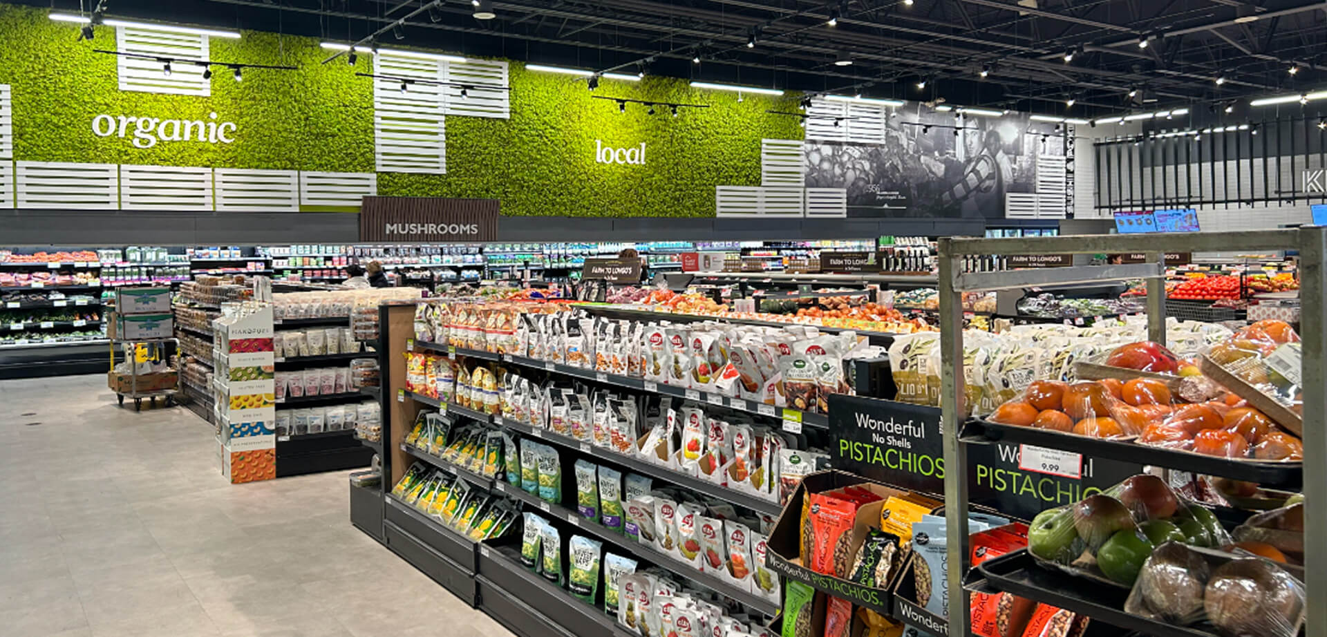 Store designs often incorporate features like in-store kitchens with ready-to-eat meals, salad bars, and various premium services, reflecting a focus on the customer experience.