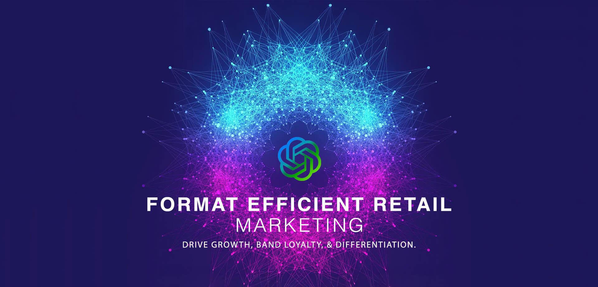 AI creativity with ChatGPT to enhance retail marketing strategies. The service is presented as a method to drive growth, brand loyalty, and differentiation. 