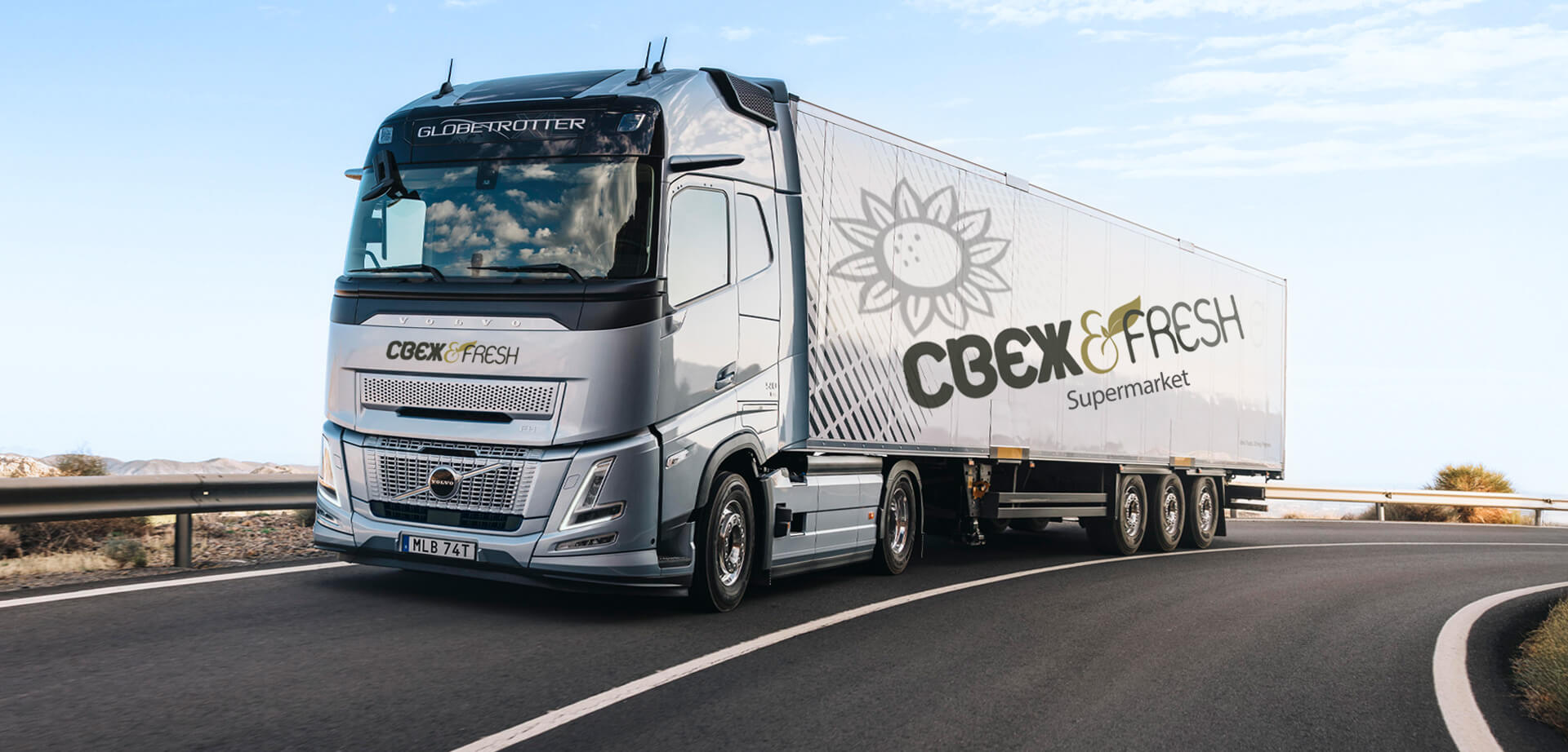 CBEX & FRESH (Svezh & Fresh) Supermarket branded logistics vehicle