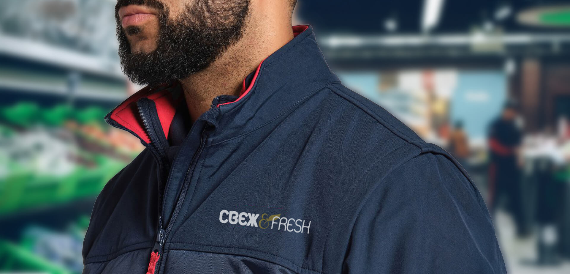 Fresh & Fresh Staff member with branded uniform.