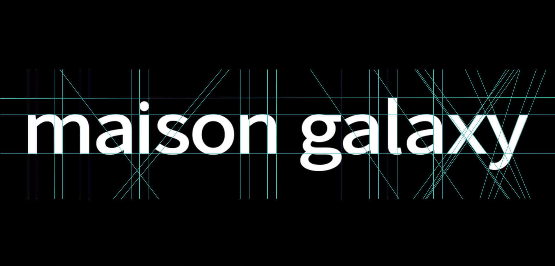 Maison Galaxy, Unique Typographic Design, Brand Identity Specialist, Supermarket, Fashion, General Retail, Graphic Communications Branding - CampbellRigg Agency