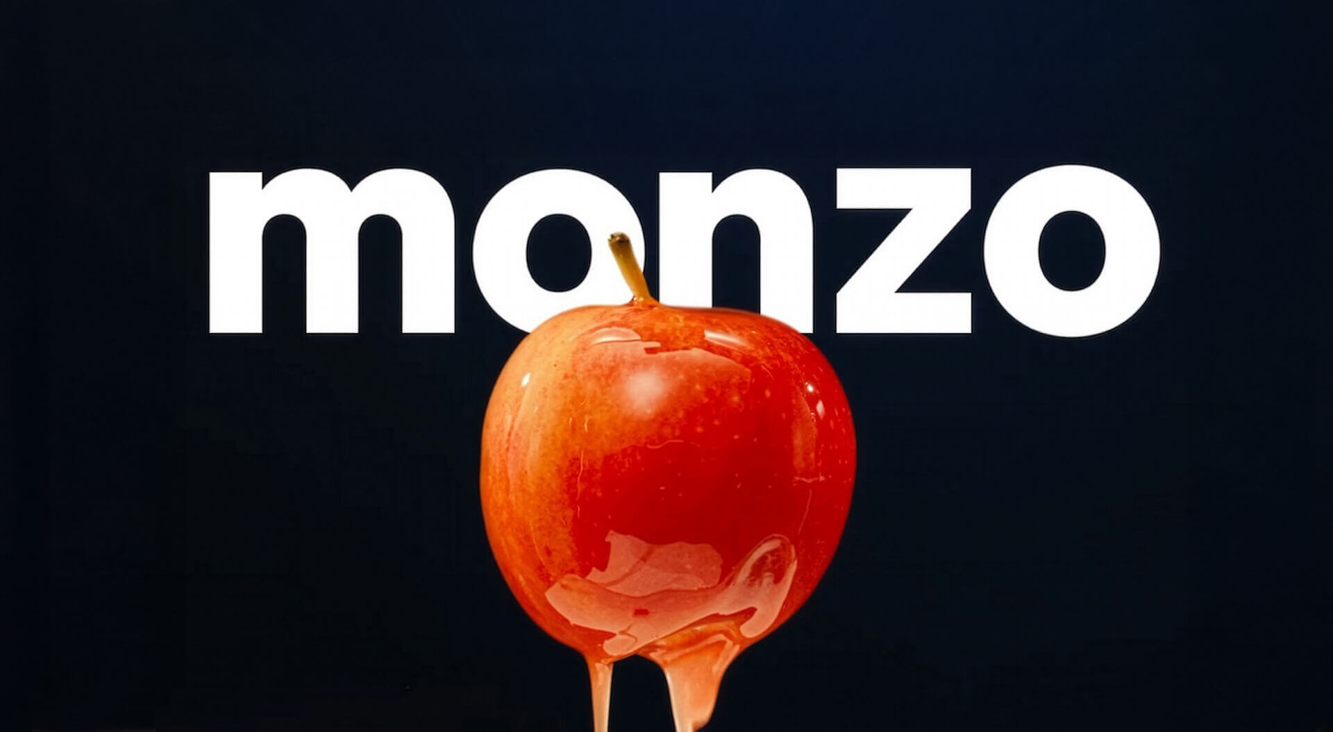 Monzo, a UK-based digital banking platform. Part of a marketing campaign highlighting the ease and simplicity of handling financial matters with this bank.