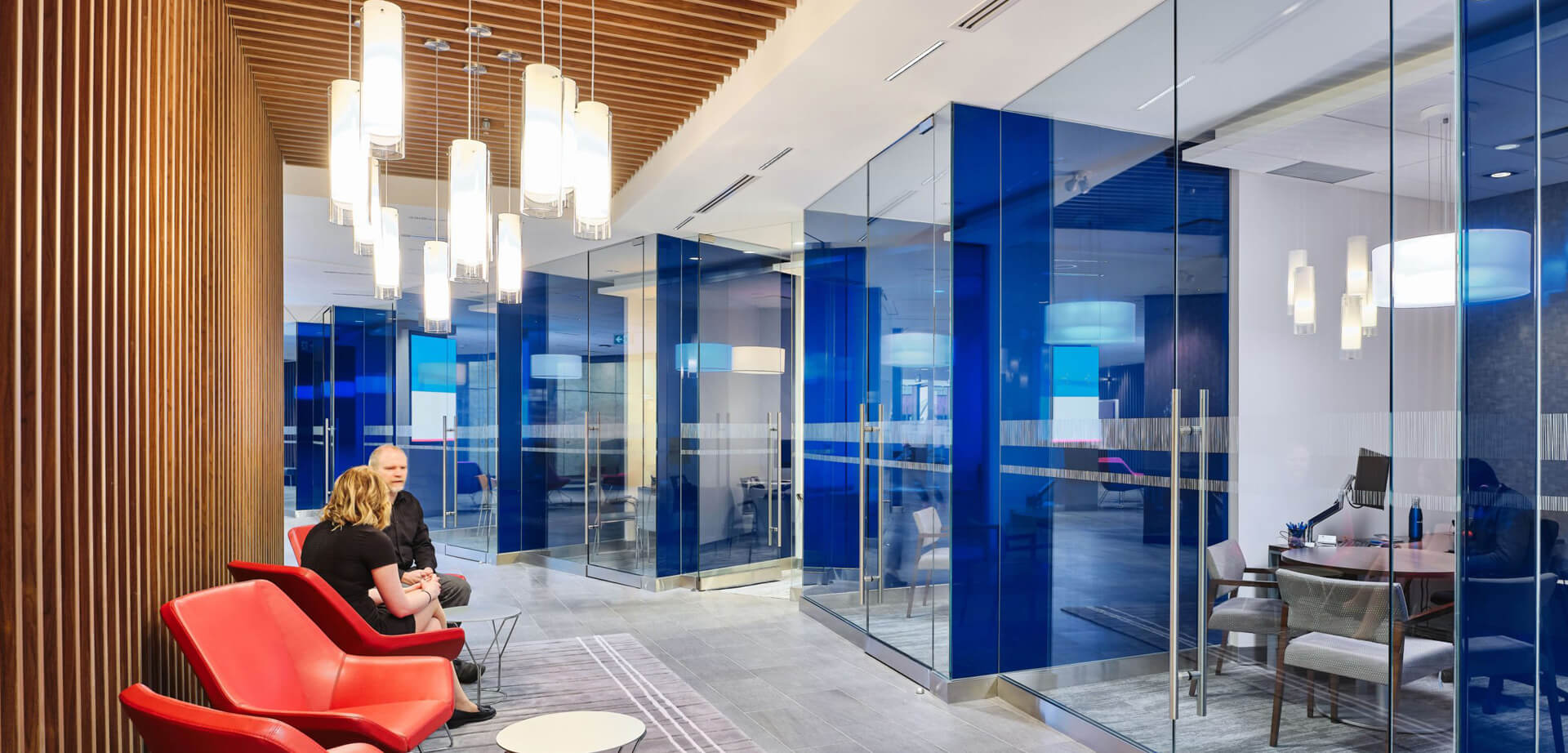 BMO Bank of Montreal Bloor Manulife Branch in Toronto, which was designed by Kearns Mancini Architects.