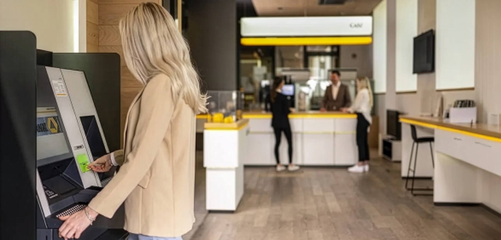 KEBA automated teller machine (ATM), specifically designed to handle cash deposits, withdrawals, and other routine transactions at Commerzbank.