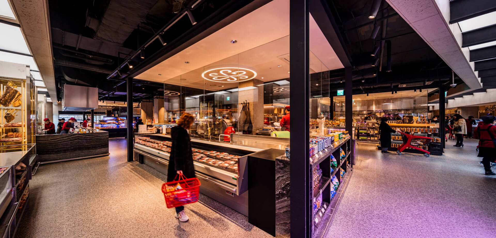 SSG blends the experience of a traditional marketplace, a food hall, and a standard supermarket, allowing locals to shop for groceries or dine in-store.