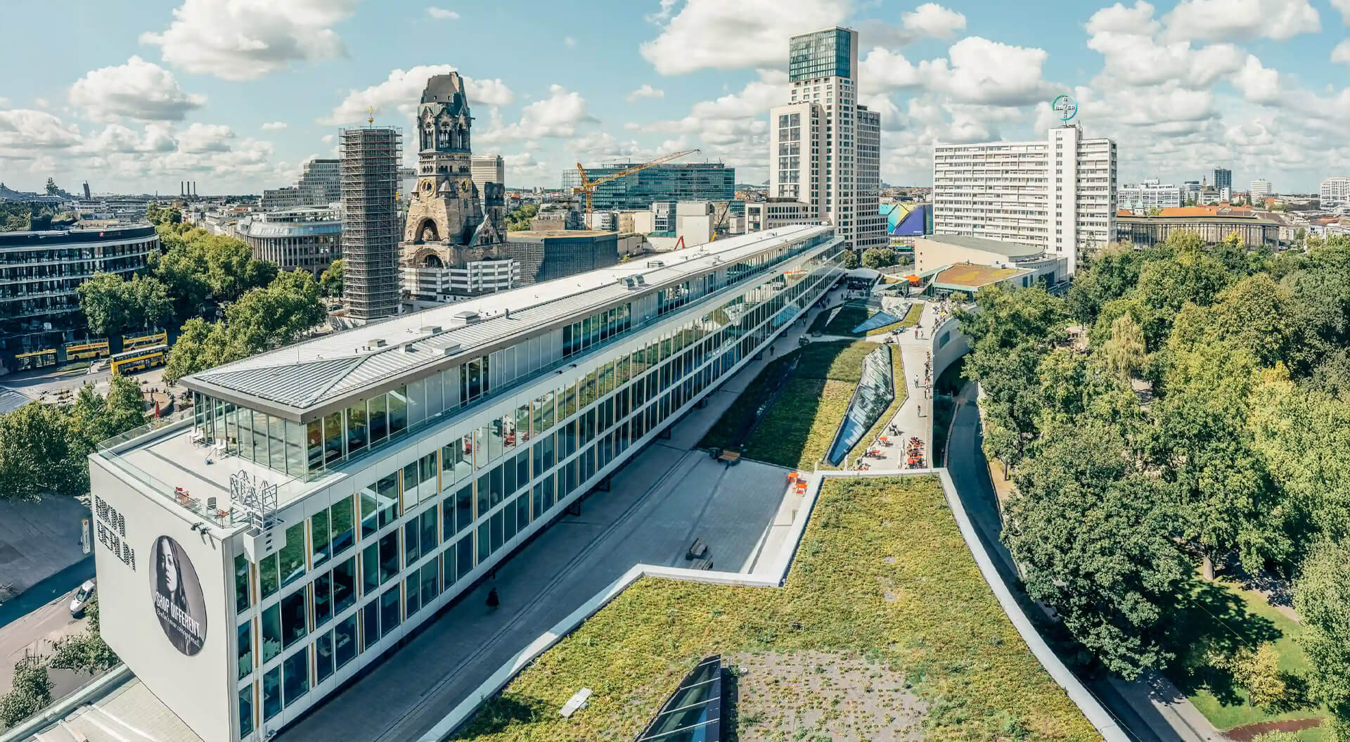 Bikini Berlin, a popular concept shopping mall and architectural landmark located in Berlin, Germany.