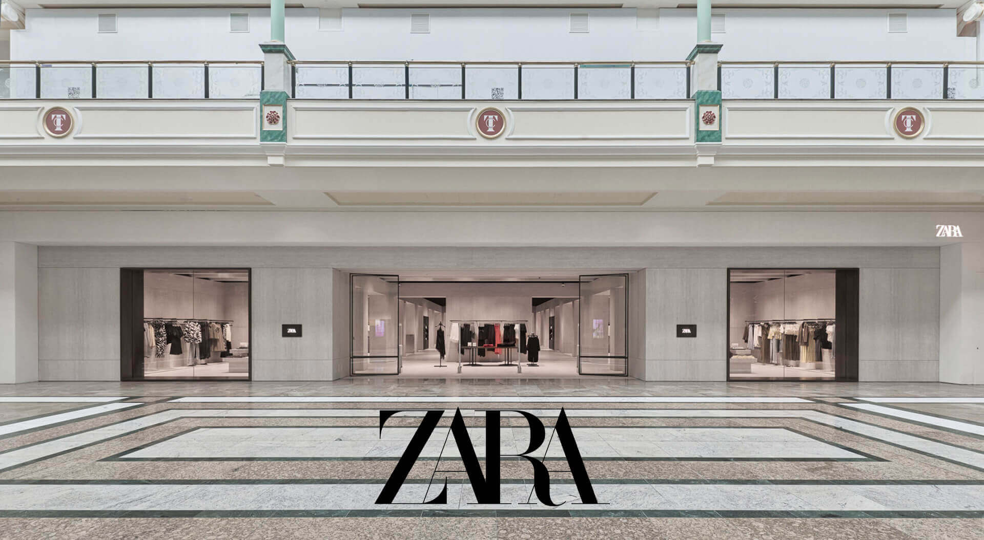 The Zara flagship store located inside The Trafford Centre in Manchester, UK.