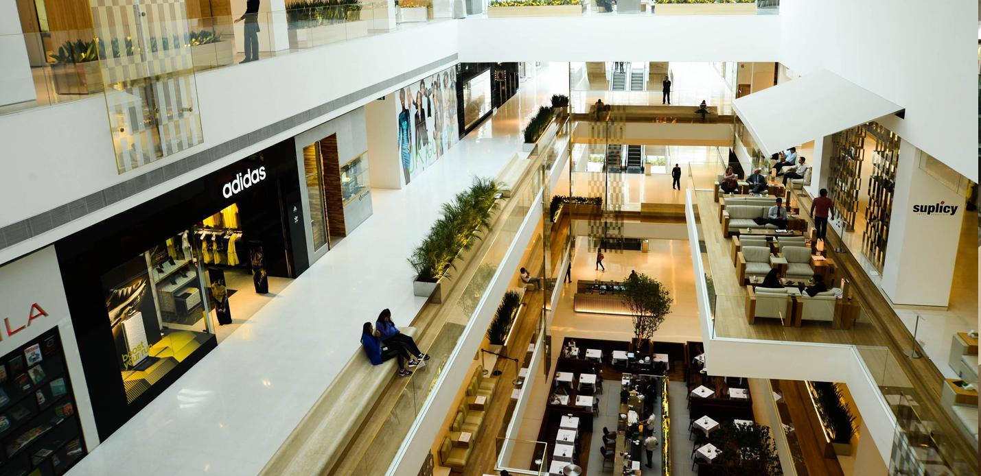 Facade of JK Iguatemi Mall in West Side of Sao Paulo Editorial