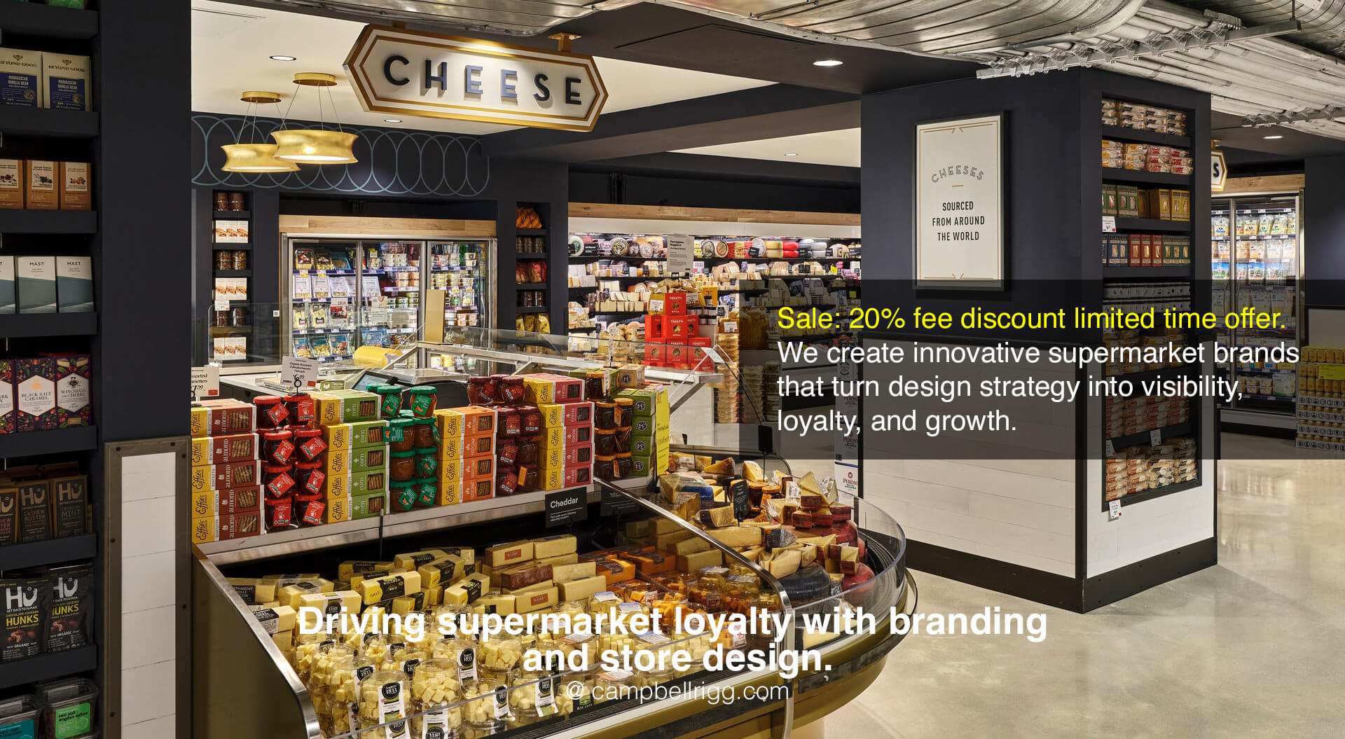 CampbellRigg | Brand Identity in Supermarket Interior Design for Retail Storytelling Success - Design Agency