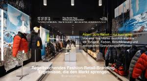 Innenansicht The North Face Stores - Wie wird Ihre Marke räumlich erlebbar? Mit Tonalität, Farben, 