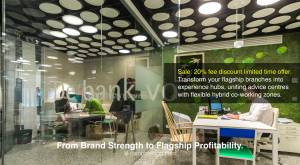 Flagship bank work design BNP Paribas Fortis Bank Interior View - Transform your flagship branches i