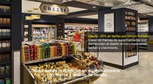 Interior de la tienda Whole Foods en Nueva York, sección de quesos: CampbellRigg crea marcas de supe