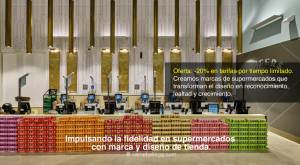 Interior de la tienda Whole Foods en Nueva York, cajas de autoservicio: CampbellRigg crea marcas de 