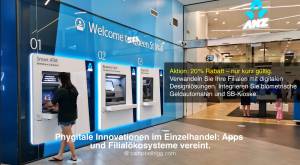 Digitale Geldautomaten der ANZ – Modernisieren Sie Ihre Bankfilialen mit digitalen Designlösungen. I