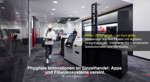 Digitale Geldautomaten in der Filiallobby der NAB – Modernisieren Sie Ihre Bankfilialen mit digitale
