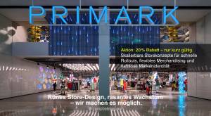 Primark-Filiale, Außenansicht im Westfield-Einkaufszentrum, London - Skalierbare Storekonzepte für s