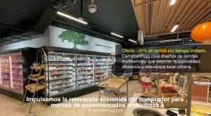 Interior de la tienda Kavanagh's, Alimentos Refrigerados - CampbellRigg crea diseños de tiendas mul