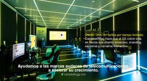 Más experiencias de gaming inmersivas. Ayudamos a las marcas de telecomunicaciones audaces a acelera