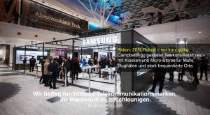 CampbellRigg erfindet den Telekommunikationseinzelhandel neu
mit Kiosken und Microstores für stark 