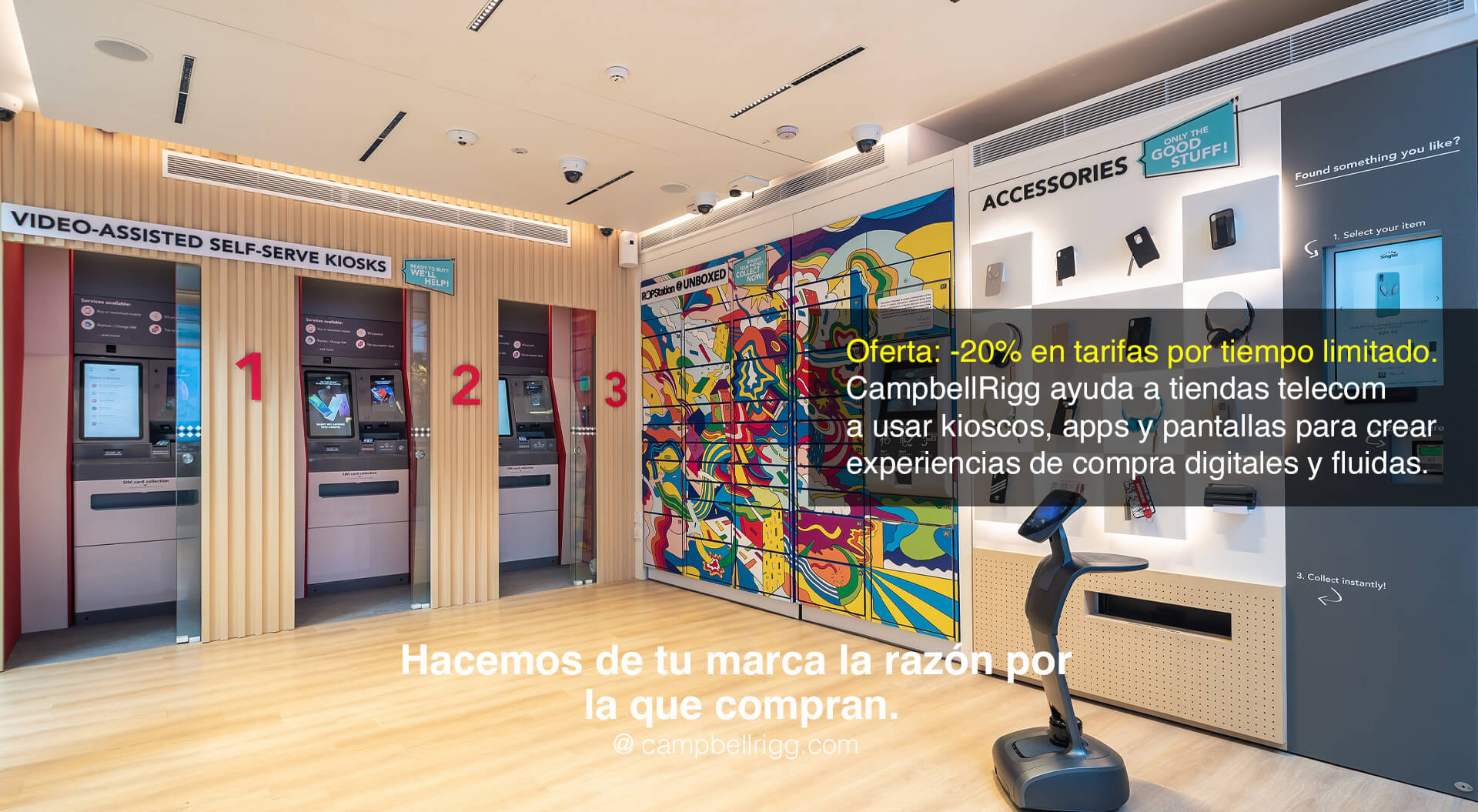 Diseño Retail Digital-First para Telecomunicaciones | Soluciones de Tienda Phygital – Agencia