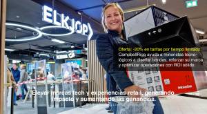 Concepto de entrada y marca de la tienda Elkjop - CampbellRigg ayuda a minoristas tecno-lógicos a d