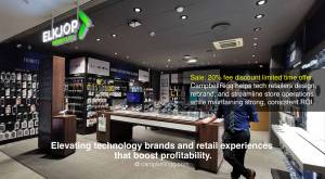 Elkjop Norway - Phone House Mall Store Entrance and Branding Concept - CampbellRigg helps tech retai